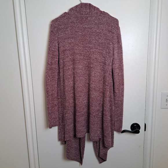 Barefoot Dreams Pink CozyChic Lite Island Wrap Drape Front Sweater Cardigan S/M - Picture 2 of 6